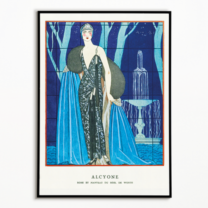 Alcyone / Robe et manteau du soir, de Worth  - Art Print