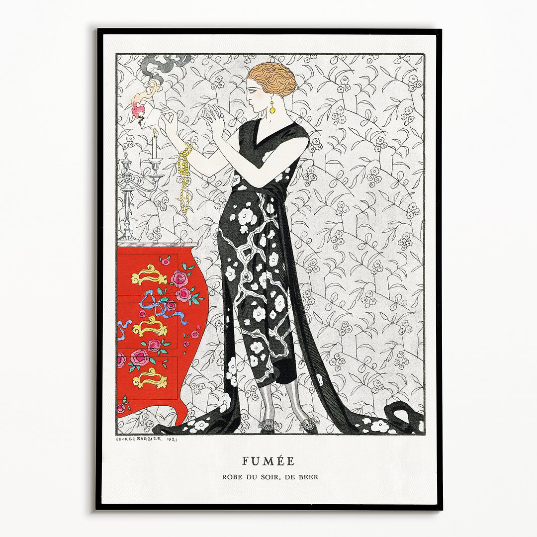 Fumée- Robe du soir, de Beer - Art Print