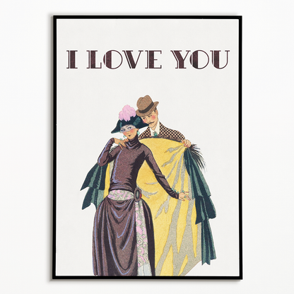 Elle et Lui (I love you) - Art Print