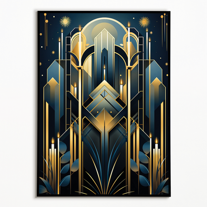 Art Deco Pattern (Candles) - Art Print