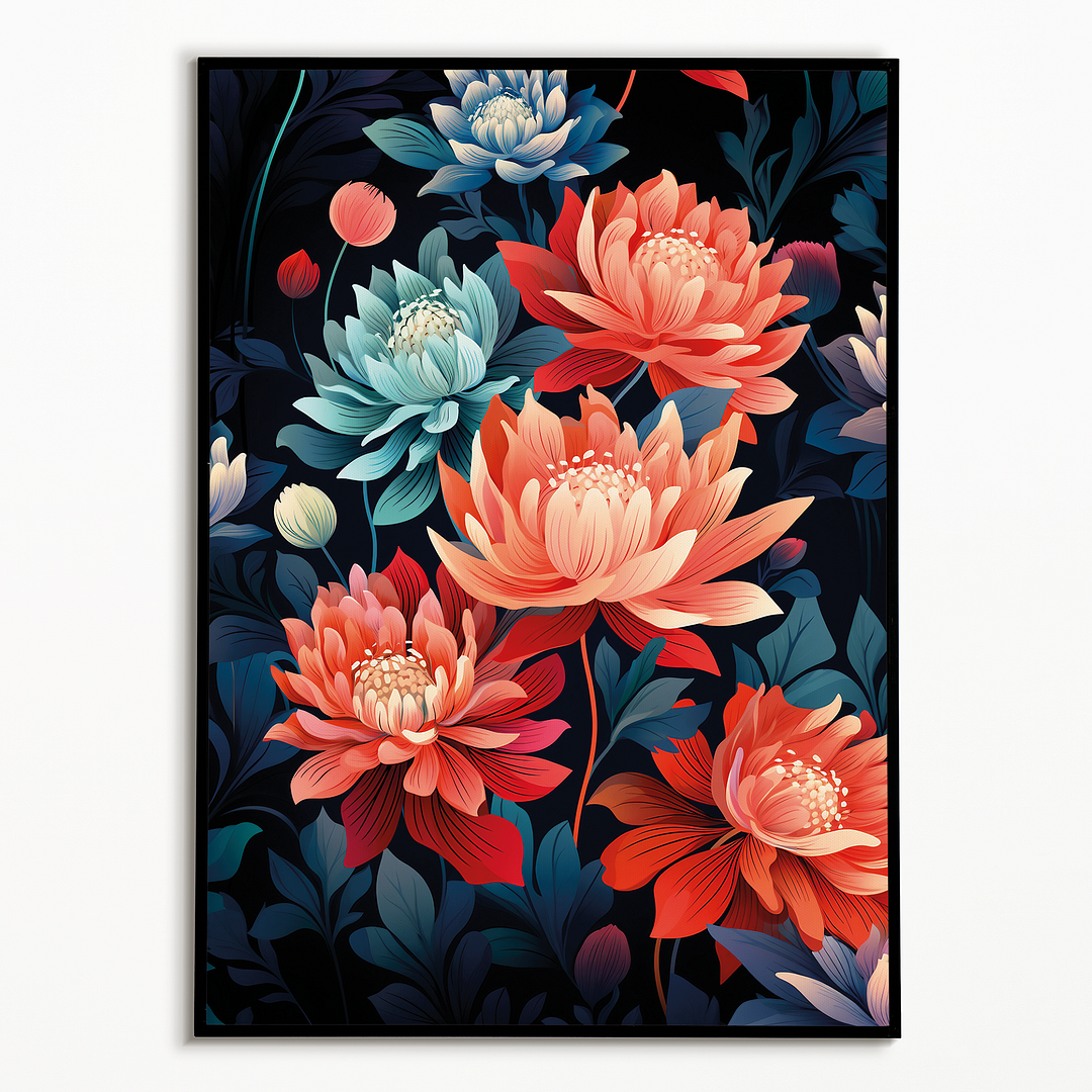 Flower pattern II - Art Print