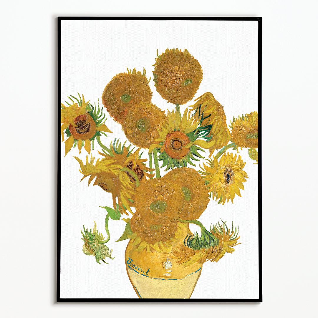 Sunflowers Cutout By Van Gogh - Art Print