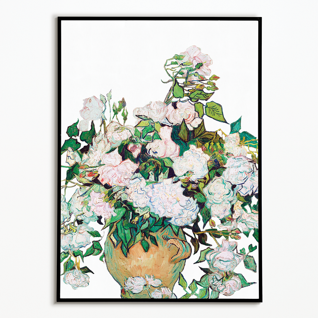 Roses Cutout By Vincent Van Gogh - Art Print