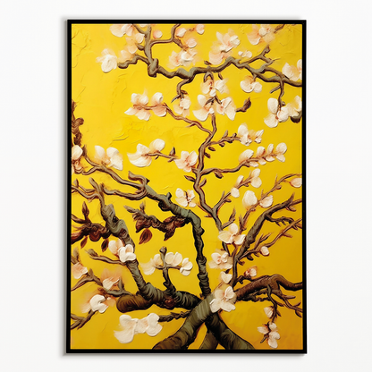 Almond blossom (Yellow) By Vincent van Gogh - Art Print