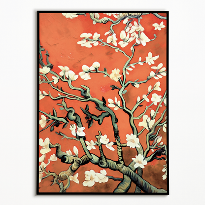 Almond blossom (Orange) By Vincent van Gogh - Art Print