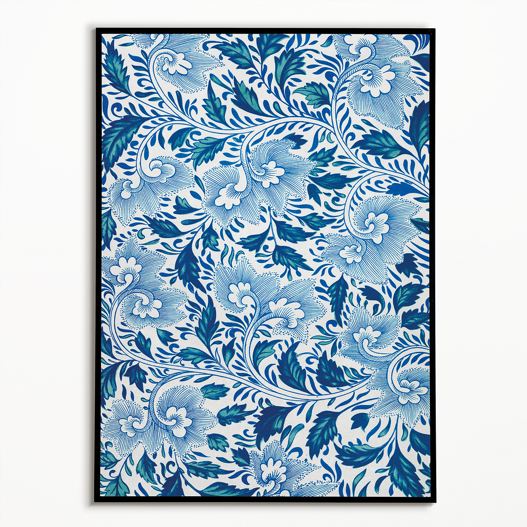 Flower illustration of Chinese Ornament by Owen Jones - Art Print