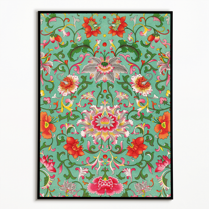 Colorful floral pattern - Art Print