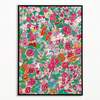 Colorful flower pattern - Art Print