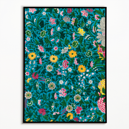 Green botanical pattern - Art Print