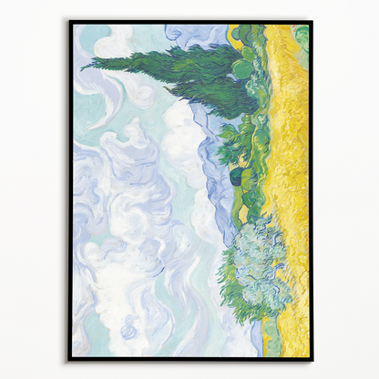 Wheat Field with Cypresses By Vincent van Gogh - Art Print