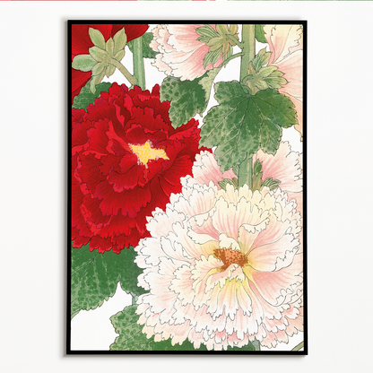 Hollyhock By Tanigami Kônan Art-Print