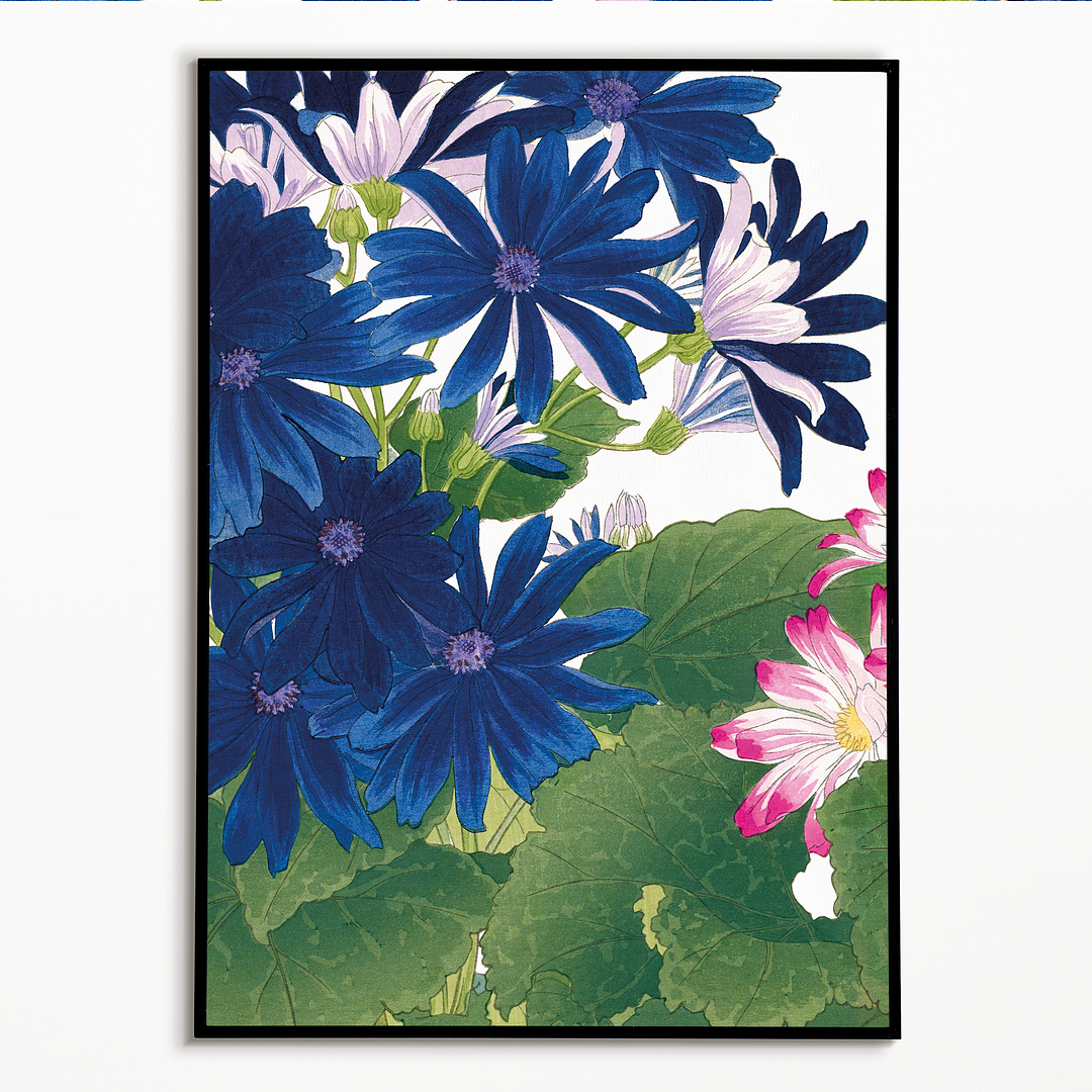 Blue Cineraria By Tanigami Kônan Art-Print
