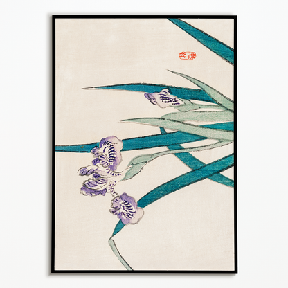 Irises by Kōno Bairei - Art Print