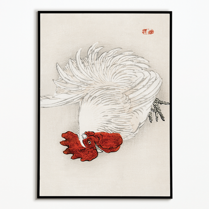 Japanese Bantam by Kōno Bairei - Art Print