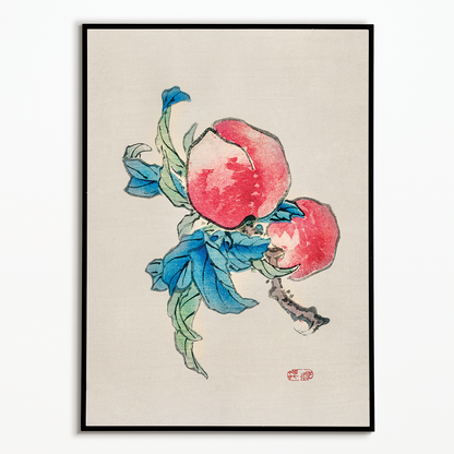 Peaches by Kōno Bairei - Art Print