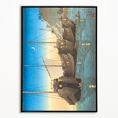Junks in Inatori Bay, Izu By Takahashi Shōtei - Art Print
