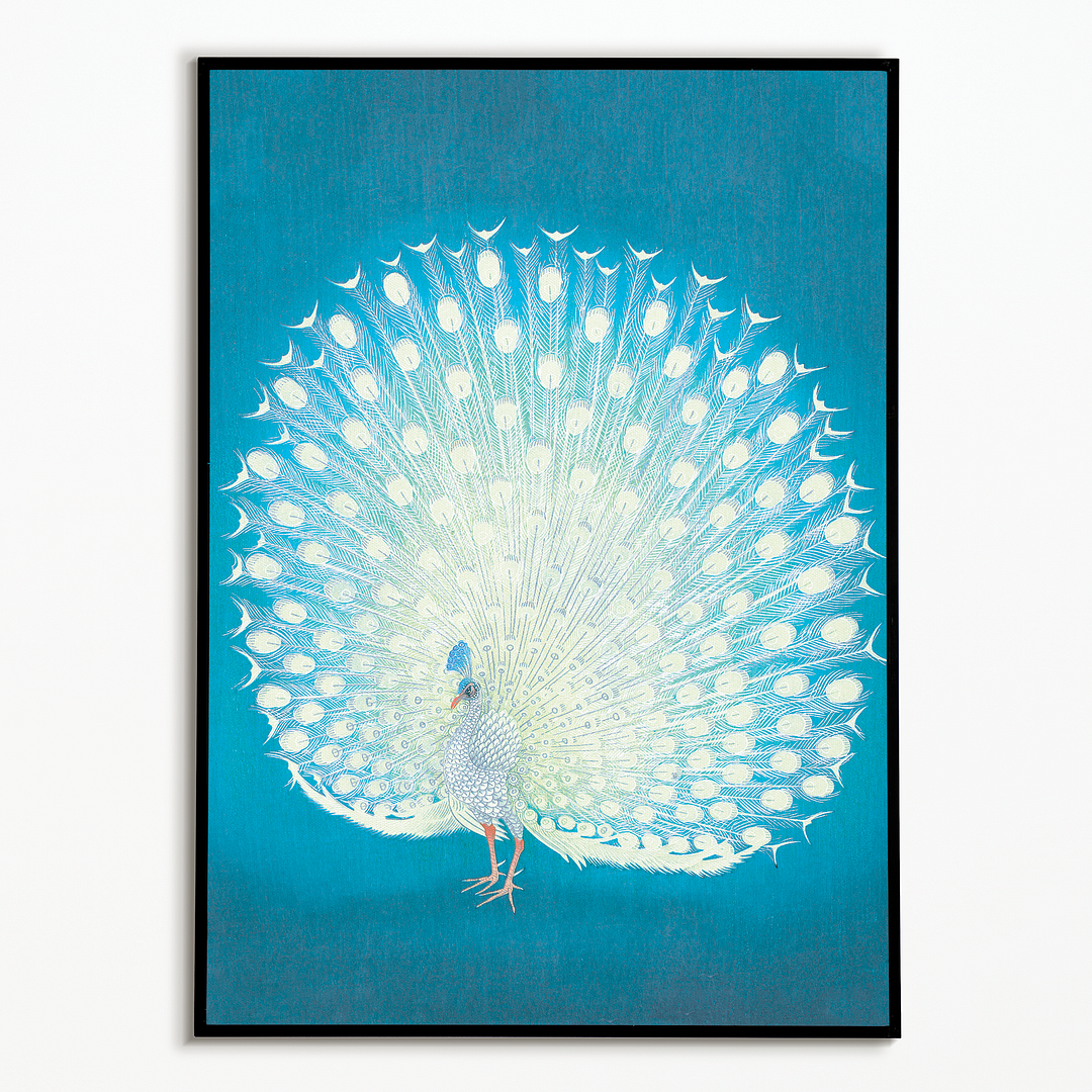 Peacock (Blue) By Ohara Koson - Art Print