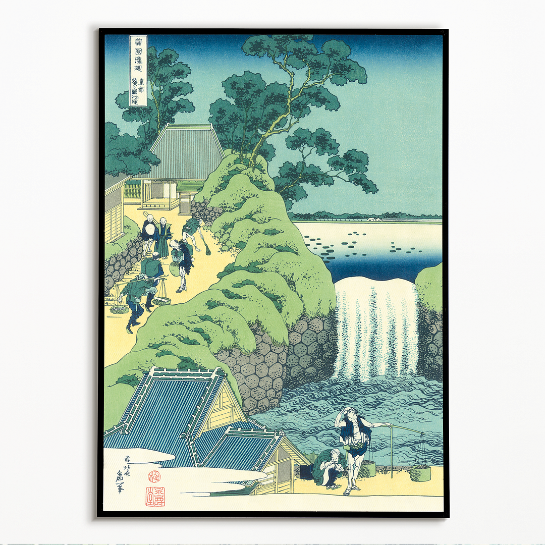 Kirifuri Waterfall on Mount Kurokami in Shimotsuke Province   - Art Print