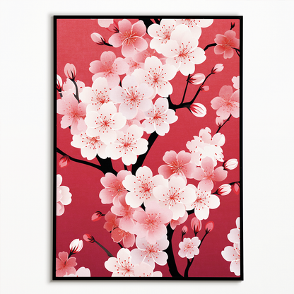 Pink Blossom branch - Art Print