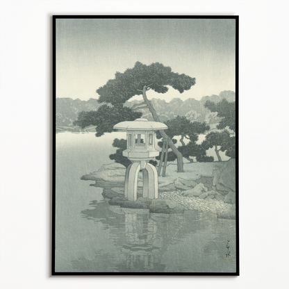 Evening Cool on Sumida (Sepia) By Kobayashi Eijiro - Art Print