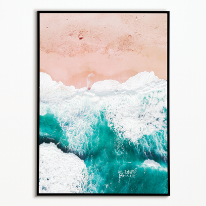 Captivating Coastal Beauty from Above - Art Print