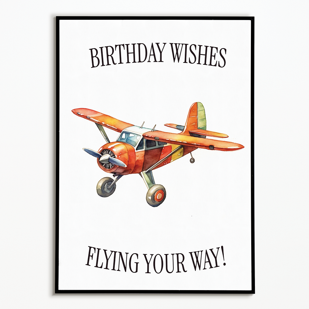 Birthday wishes flying your way! - Art Print