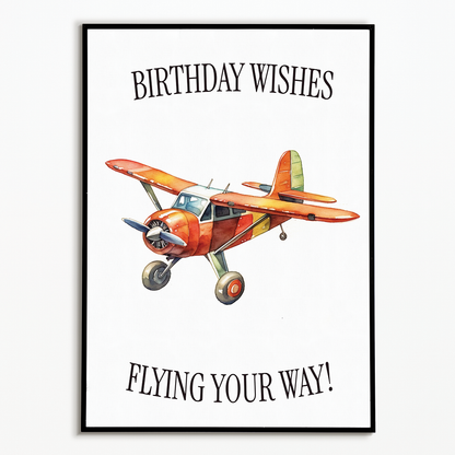 Birthday wishes flying your way! - Art Print