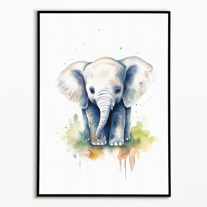 Baby elephant - Art Print
