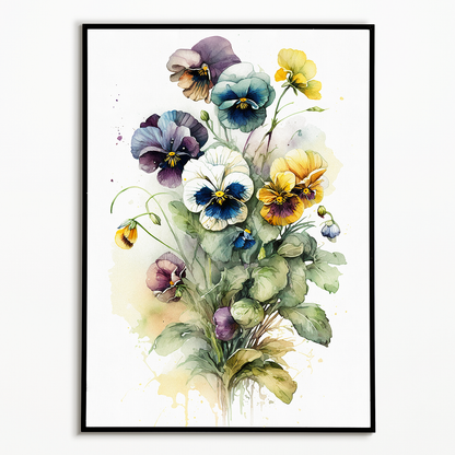 Pansies III - Art Print