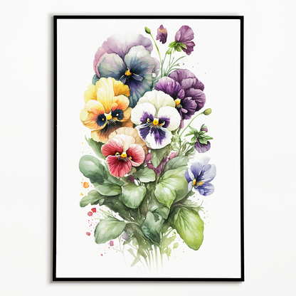 Pansies IV - Art Print