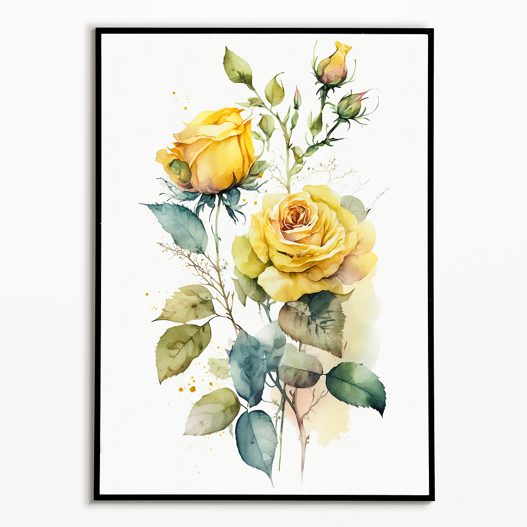 Yellow rose I - Art Print