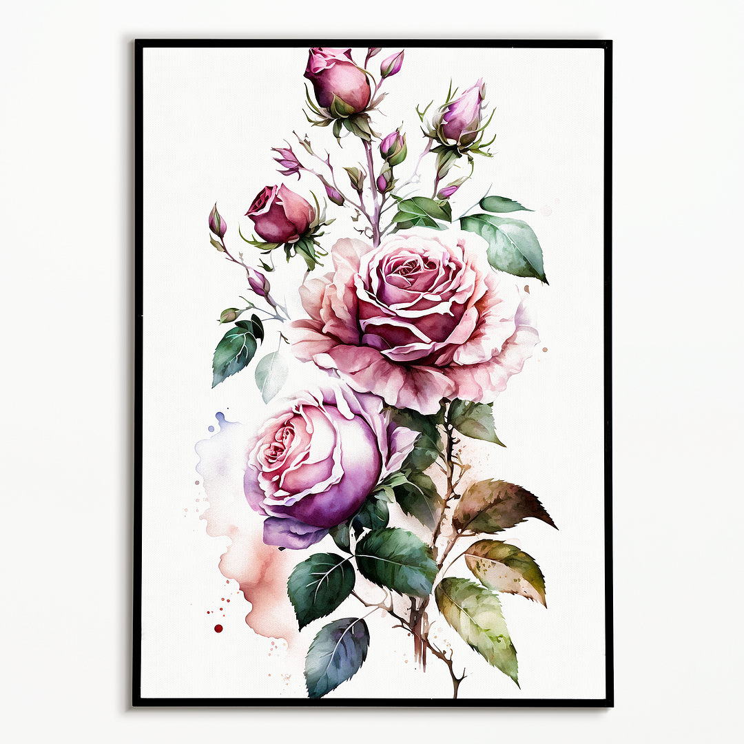Pink rose III - Art Print