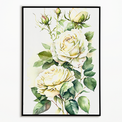 White rose I - Art Print