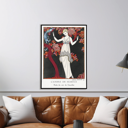 L'Arbre de science: Robe du soir de Doeuillet by George Barbier - Art Print