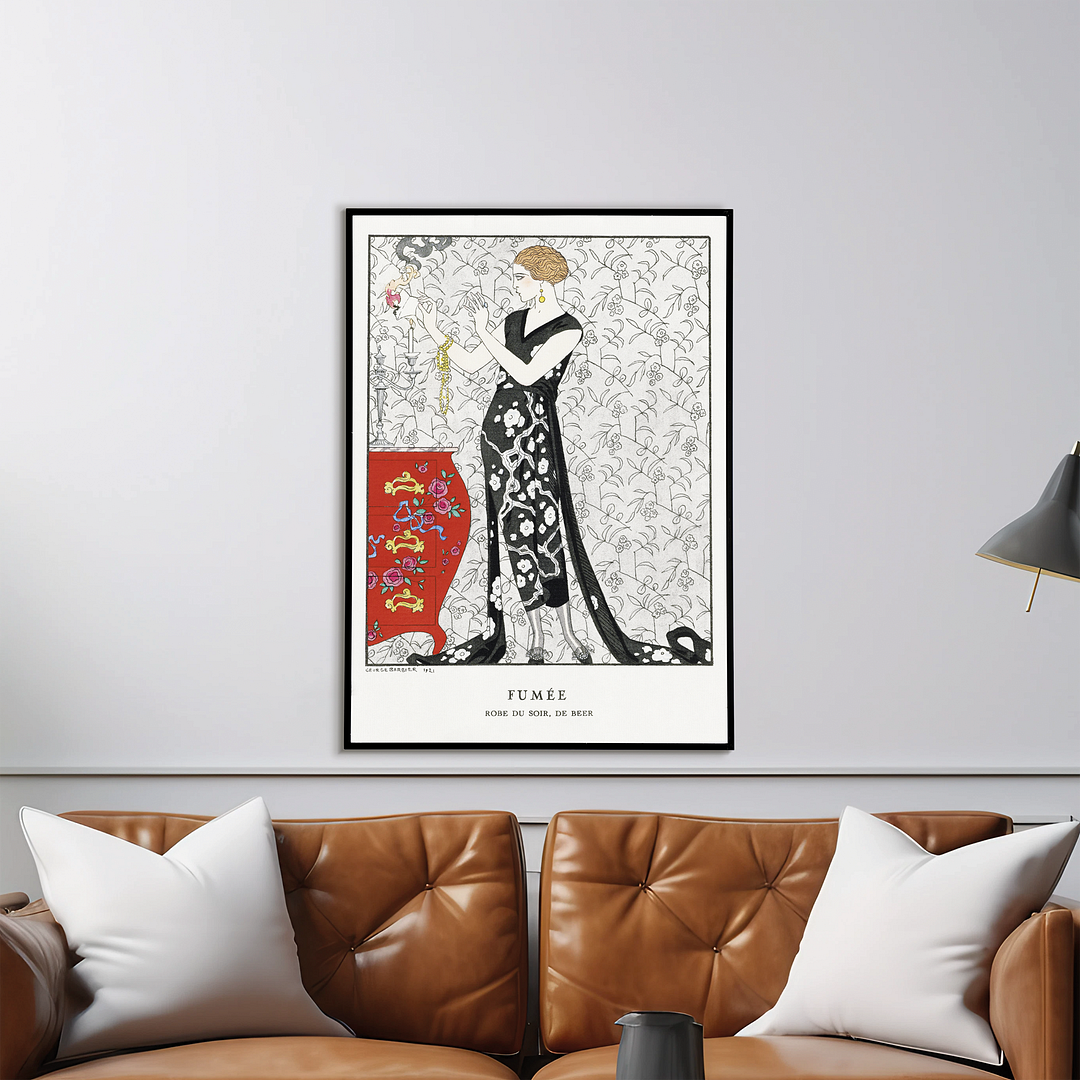 Fumée- Robe du soir, de Beer - Art Print
