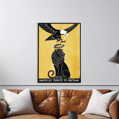 America's tribute to Britain - Art Print