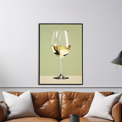 White wine - Art Print