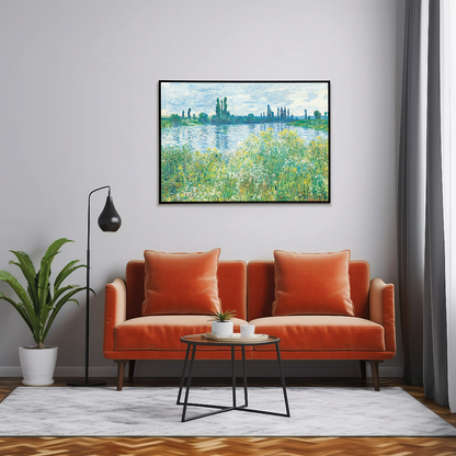 Banks of the Seine, Vétheuil by Claude Monet - Art Print