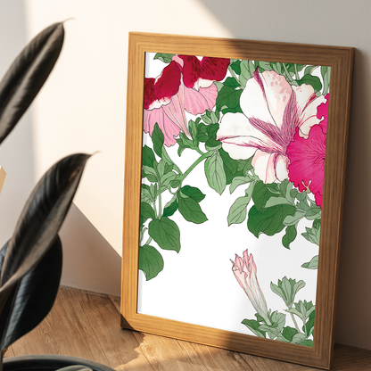 Petunia flower By Tanigami Kônan Art-Print