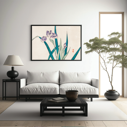Irises by Kōno Bairei - Art Print