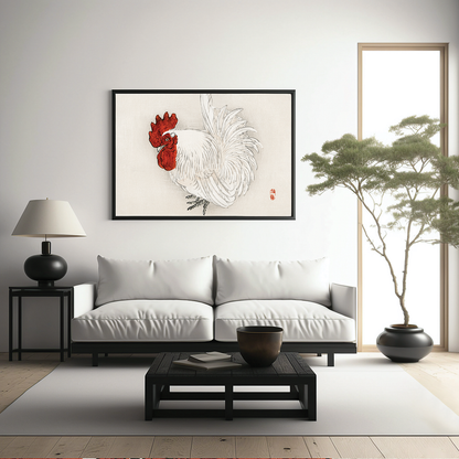 Japanese Bantam by Kōno Bairei - Art Print
