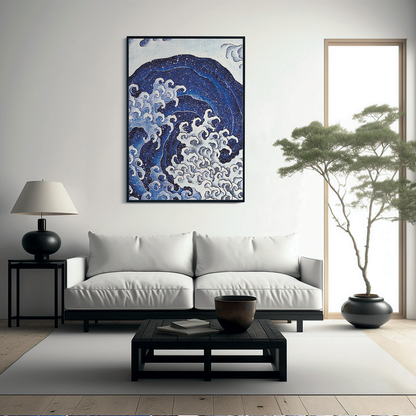 Feminine Wave by Hokusai - Art Print