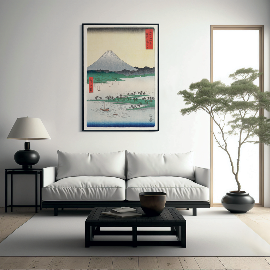 Suruga Miho no Matsubara By Utagawa Hiroshige - Art Print