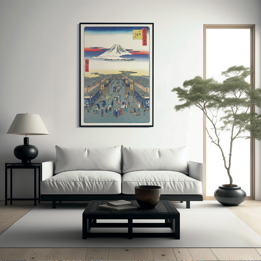 Suruga Street (Suruga-cho) By Utagawa Kuniyoshi - Art Print