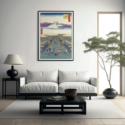 Suruga Street (Suruga-cho) By Utagawa Kuniyoshi - Art Print