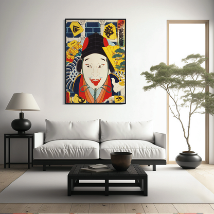 Portraits of an Actor By Toyohara Kunichika - Art Print