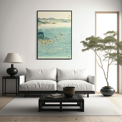 View of the Whirlpools at Awa II - Art Print