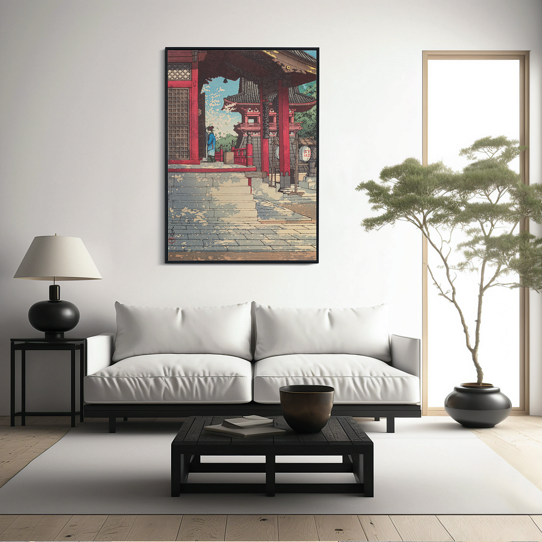 Fudo Hall in Meguro - Art Print