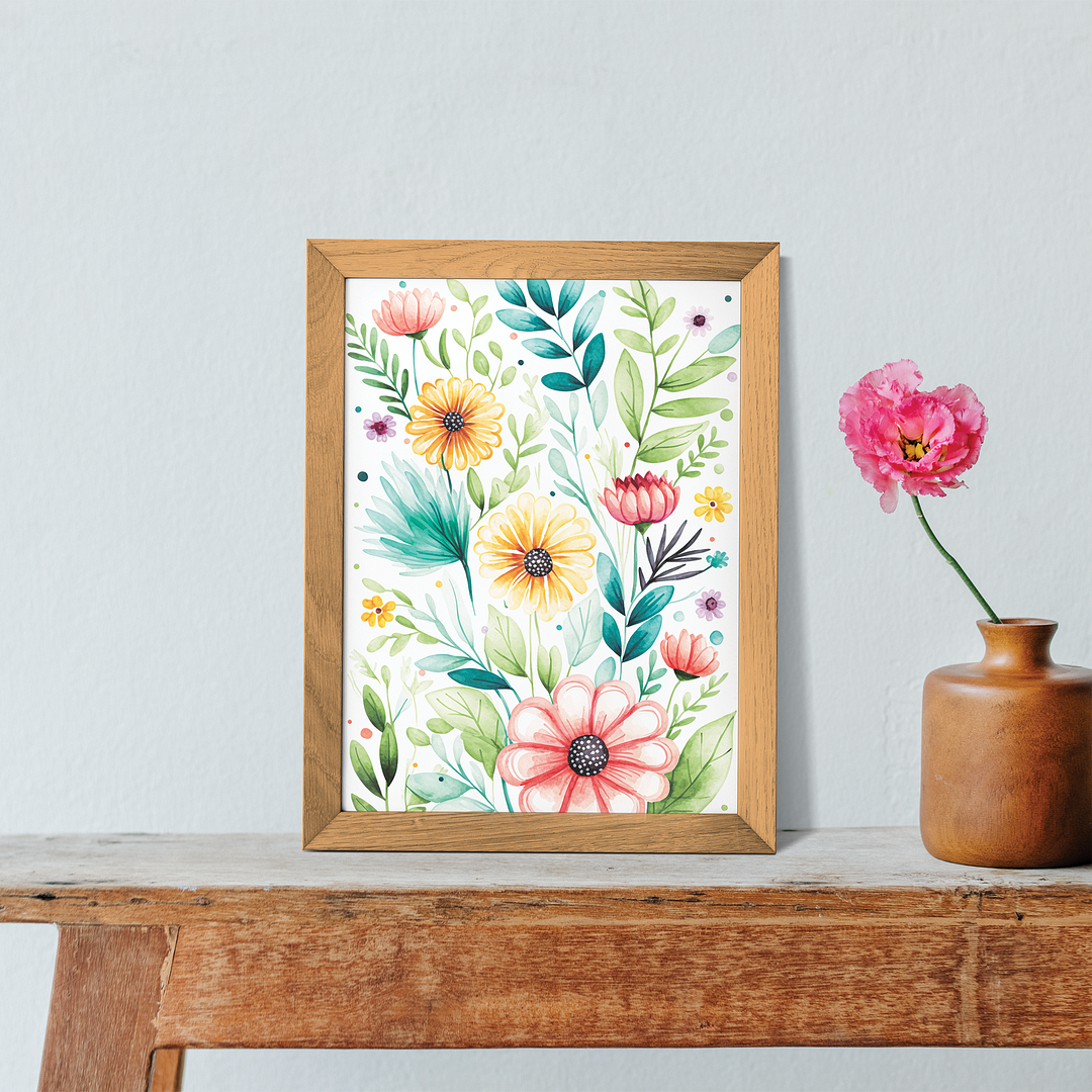 Flower pattern - Art Print