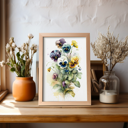 Pansies III - Art Print